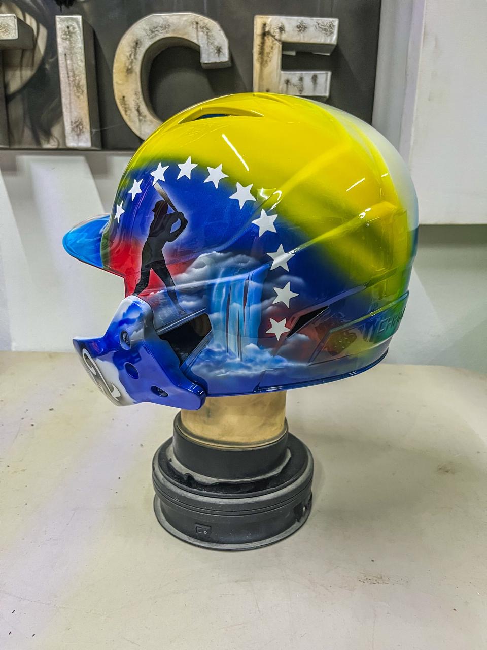 Baseball Helmet Customs Paint