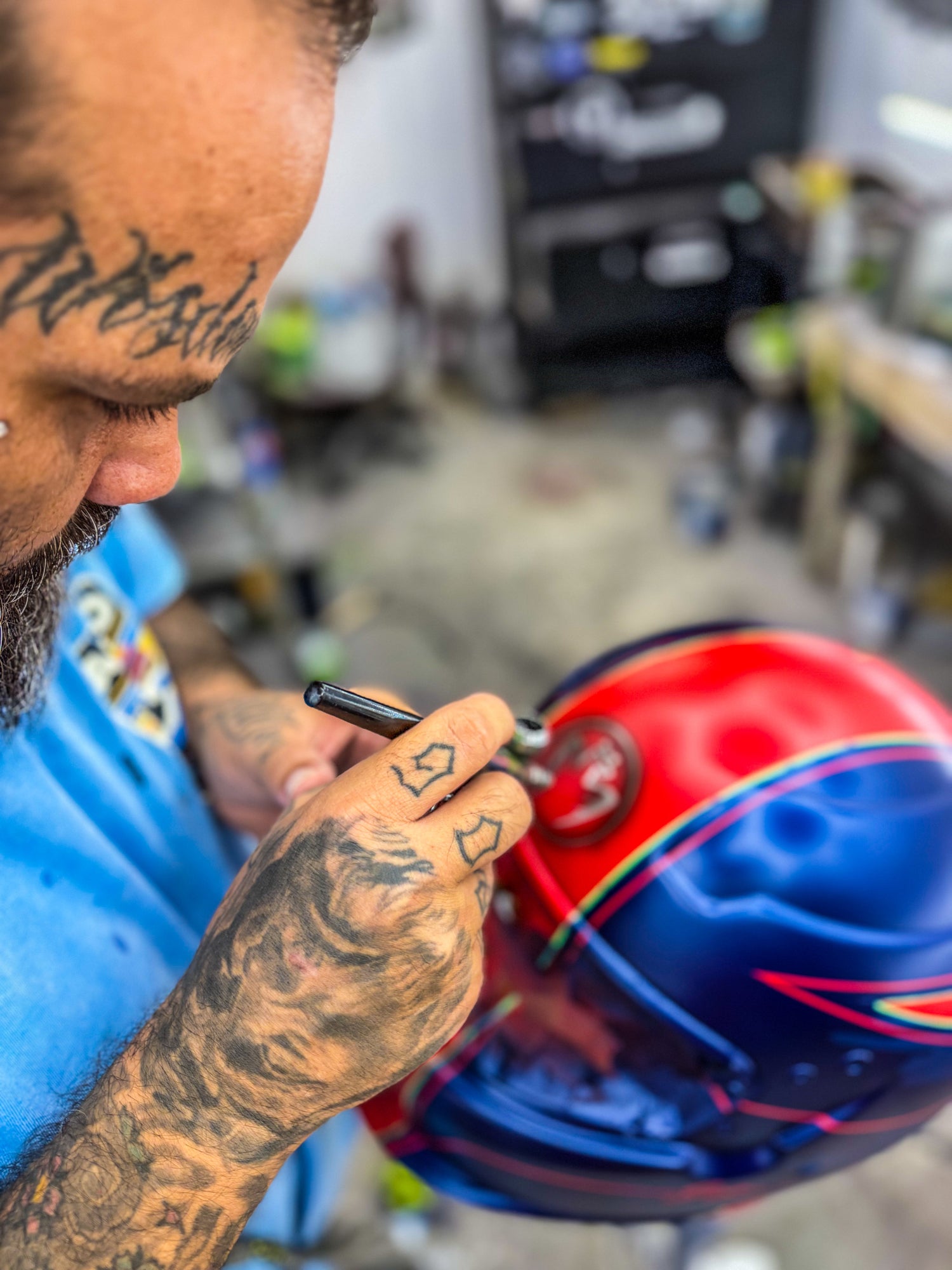 Helmet Art Work - SOLD