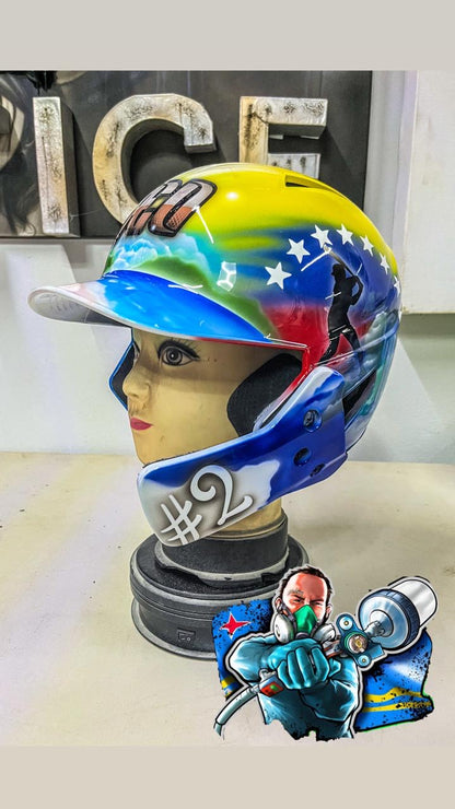 Baseball Helmet Customs Paint